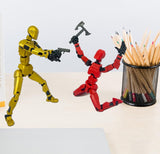 (Assembly Completed) 8 Packs Dummy13 Action Figure Set, 3D Printed ActionFigure Toy Gifts for Kids, Dummy 13,Robot 13 Action Figure Full Body Mechanical Doll Christmas Birthday Gift for Boys Girls