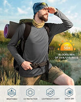 Roadbox Mens UPF 50+ UV Sun Protection Shirts Outdoor Long Sleeve SPF Rash Guard for Fishing Hiking Swimming Running