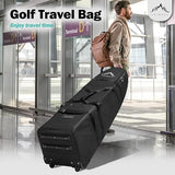 Himal Outdoors Soft-Sided Golf Travel Bag with Wheels - Heavy Duty 600D Polyester Oxford Wear-Resistant, Excellent Zipper Universal Size
