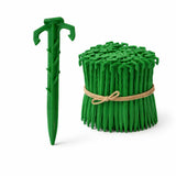Ecoduty 100 ct. Contractor Grade 4 Inch Biodegradable Stakes, Sod staples For Securing Weed Fabric, Landscape Fabric, Netting, and Blanket