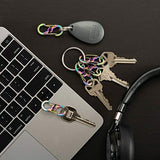 Nite Ize S-Biner MicroLock Stainless Steel - Durable Key Holder Carabiner Clip - S-Biner with Locking Gates - Durable & Strong Mini Carabiners for Keychain Accessories - Spectrum (5 Pack)
