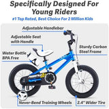 RoyalBaby Kids Bike EZ Freestyle Training Free Balance to Pedal Easy Learning Bicycle, 12-18 Inch for Toddlers to Big Kids