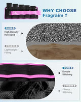 Fragraim Adjustable Ankle Weights 1-3/4/5/6/8/10/12/15/20 LBS Pair with Removable Weight for Jogging, Gymnastics, Aerobics, Physical Therapy