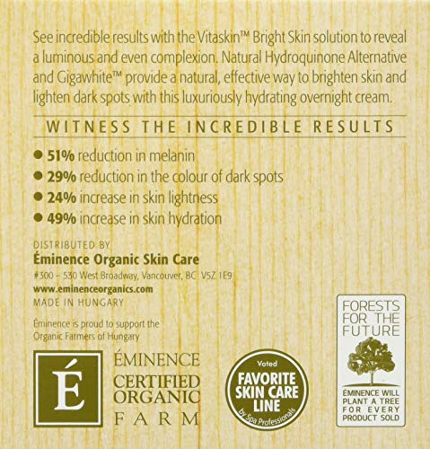 Eminence Bright Skin Overnight Correcting Cream, Multi, Reg, 2 Ounce