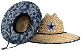 FOCO Men's NFL Team Logo Floral Lifeguard Beach Straw Sun Hat