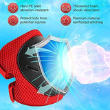 Kids Protective Gear Set Knee Pads for Kids 3-14 Years Toddler Knee and Elbow Pads with Wrist Guards 3 in 1 for Skating Cycling Bike Rollerblading Scooter