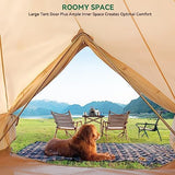 YITAHOME Canvas Bell Yurt Tents - 4 Season Waterproof Glamping Tents w/Stove Jack for Family Camping, Hunting, Parties - 13/16.4/20FT
