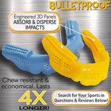 Bulletproof: World’s Thinnest Most Breathable Mouthguard is 3X Stronger! MMA Football Basketball Hockey Lacrosse Rugby BJJ Boxing Sports Mouth Guard Grinding Teeth. Men Women Adult Youth Kids Braces