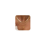 CHESKY 14K Gold Plated Layered Chain Necklace Set