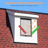 Reflective Foil Insulation, Double Reflective Bubble Insulation Sheet, Aluminum Foil Bubble Shield, Radiant Barrier Roll for RV Windows Weatherproofing (59''x 8.2Ft)