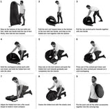 Pop Up Pod - Privacy Shower Tent, Dressing Room, or Portable Toilet Stall with Carry Bag for Camping, Beach, or Tailgate by Wakeman Outdoors