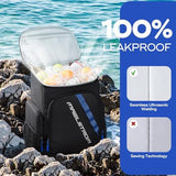 Maelstrom Backpack Cooler,36 Can Cooler Backpack,Soft Cooler Bag Insulated Leakproof,Lightweight Ice Chest Backpack,Travel Cooler Lunch Backpack for Camping,Hiking,Beach,Black