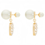 Merlinae 18K Gold Plated Copper Pearl Earrings Non-Allergenic Birthday Gift Baroque Exquisite Jewelry Shining And lustrous Earrings For Women