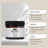 Beef Tallow Cow Fat Cream Moisturizing Face Body Moisturizer with Firms Softens Skin 1.94 oz