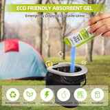 Portable Toilet Powder, Eco Absorbent Gel Liquid Waste Gelling and Deodorizing, Poo Urine Powder for Emergency Toilet Waste Treatment, Camping Outdoor Hiking