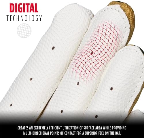 Franklin Sports MLB Youth Batting Gloves - Digitek Camo Baseball + Softball - Premium Leather - Many Sizes + Colors - Youth