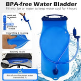 2 Pack Hydration Backpack Pack with 2L Hydration Bladder, TNYSPORT Lightweight Breathable Water Backpack with 3 Layer Pockets, Reinforced Shoulder Straps