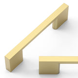 Amerdeco 10 Pack Brushed Brass Cabinet Pulls 3 Inch(76MM) Hole Centers Kitchen Cabinet Handles Cabinet Hardware Kitchen Handles for Cabinets Cupboard Handle Drawer Pulls ZH0060