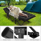 ABORON 2Pack Oversized XXL Folding Camping Cot W/Mat for Adults, 78" L x 32" W x 18" H,Heavy Duty Outdoor Bed with Carry Bag,1200 D Layer Oxford Travel Camp Cots