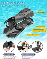 Snorkeling Gear for Adults Men Women,4 in 1 Snorkel Set with Panoramic View Diving Mask Anti-Fog Anti-Leak,Dry Top Snorkel,Fins and Travel Bag for Swimming,Snorkeling and Travel Diving