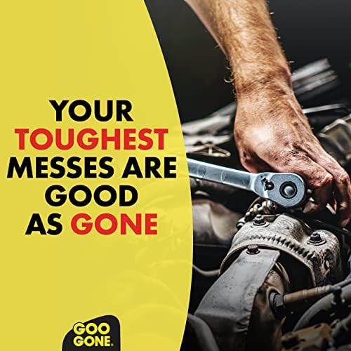 Goo Gone Pro-Power Spray Gel Adhesive Remover - Surface Safe, Great Cleaner, No Harsh Odors, Removes Stickers, Can Be Used On Tools, 24 Ounce, 2 Pack with Scraper Tool