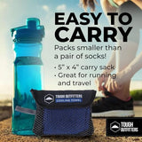 Tough Outdoors Cooling Towel - Cooling Towels for Neck & Face - Ice Wrap & Sweat Rag for Camping Gym Yoga & Sports - Workout Towel for Gym Sweat - Cool Towels for Extreme Heat