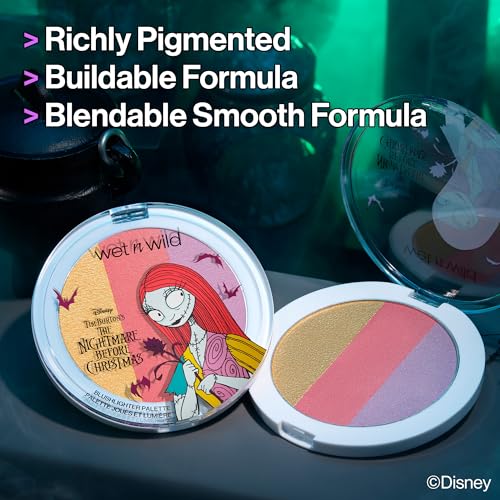 wet n wild Disney Nightmare Before Christmas Limited Edition PR Box - Coffin-Shaped Collector's Set with Eye, Face & Body Makeup, Color-Changing Lip Oils, Tubing Mascara & More - Cruelty-Free