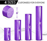 Yes4All High-Density Round Back Roller Foam, Exercise Foam Roller for Yoga, Pilates & Stretching - 12, 18, 24, 36 inch