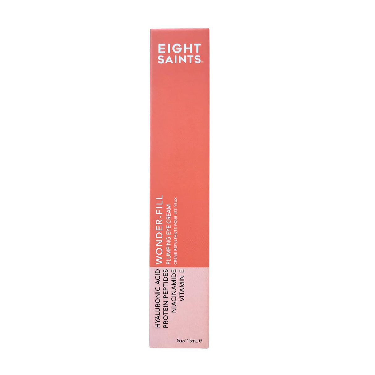 Eight Saints Wonder-fill Plumping Eye Cream, Natural and Organic Anti Aging Under Eye Cream to Plump Skin, Reduce Wrinkles, Fine Lines, and Under Eye Bags, Dark Circles Under Eye Treatment, 0.5 Ounces