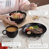 Berglander Camping Mess Kits for 2 Person, Camping Silverware Set Spoons Forks Knives, Camping Essentials Gear, Camping Accessories for Travel, Picnic, Outdoor, Easy to Carry and Clean