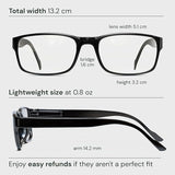 Gaoye Professional Reading Glasses for All Day - Computer Readers with Blue Light Protection - Value Pack