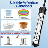 6000mAh Portable Shower for Camping with 2000W Immersion Water Heater – Rechargeable Camp Shower Pump, 4-Mode Filtered Head, LED Display, Outdoor Camping Shower Kit for Travel, Pets & Car Washing