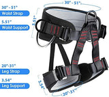 Climbing belts, Thicken Professional Half Body Safety Belt Climbing Gear for Tree Climbing, Fire Rescue, Rappelling and Other Outdoor Adventure Activities