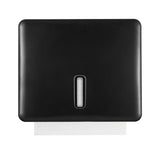 Stardrix Multifold Paper Towel Dispenser Wall Mount (Black) – Large Capacity C-Fold, Trifold, and Folded Commercial Hand Towels Holder for Bathroom & Restroom – Adhesive or Screw Mounted