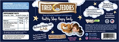 Melatonin (0.3 mg) Herbal Supplement for Kids - chewable Tablets