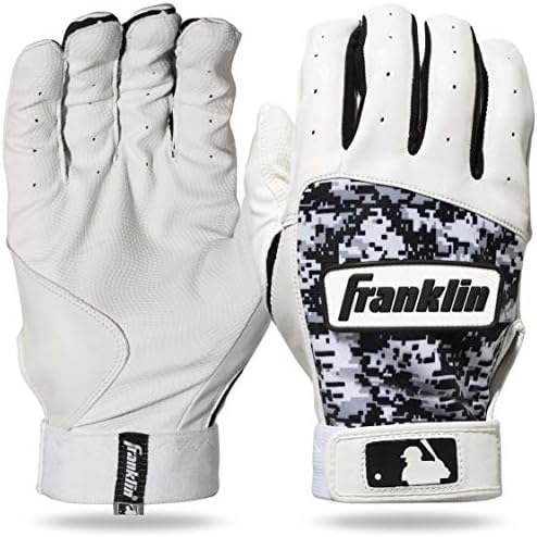 Franklin Sports MLB Youth Batting Gloves - Digitek Camo Baseball + Softball - Premium Leather - Many Sizes + Colors - Youth