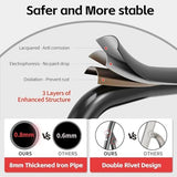 Step Ladder Foldable Folding Stool - for Home Adults Kitchen 3 Stepping Extension Tall Heavy Duty with Handrails - Closet Stepstool Stair Ladders Extendable Stepladder for Indoor House 600Lbs