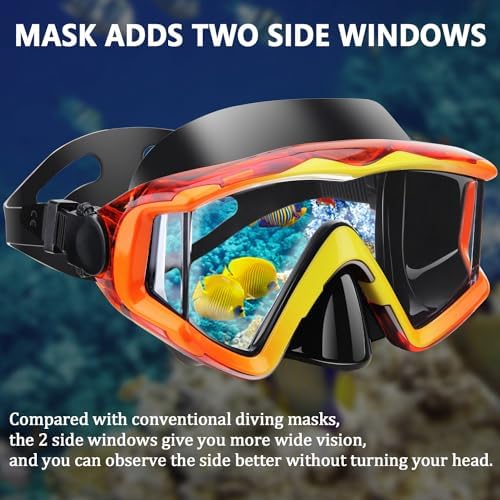 Diving mask Anti-Fog Swimming Snorkel mask Suitable for Adults Scuba Dive Swim Snorkeling Goggles Masks