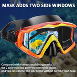 Diving mask Anti-Fog Swimming Snorkel mask Suitable for Adults Scuba Dive Swim Snorkeling Goggles Masks
