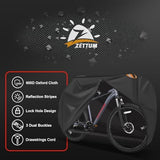 Bike Cover for 1 Bike - Outdoor Bike Cover for Stationary 1 Bike Waterproof & Heavy Duty, 600D Bicycle Cover for Single eBike, Mountain Bike, Road Bike, Hybrid Bike, Beach Cruiser Bike Storage