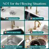 Diatomite Stone Sink Candy - Instant Dry Stone Sink Tray around Faucet, Prevents Moisture Buildup - Faucet Splash Guard for Bathroom Counter [Dark Grey, 20" x 3.9"]