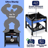 ARC Single Burner Propane Stove, 200,000BTU Cast Iron High Pressure Outdoor Propane Burner Cooker,16.5"Heavy Duty Square Stove, Great For Outdoor Cooking Turkey Fry,Seafood Boil,Homebrewing