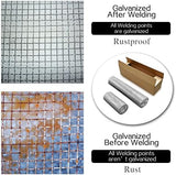 Hardware Cloth 8'' x 20' 1/4 in Galvanized Wire Mesh Roll (23 GA) Chicken Wire Fence Roll for Chicken Pen/coop Fences, Screen mesh, Rabbit/Snake Fences, Poultry enclosures, Handicraft Making, etc.