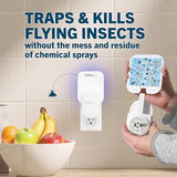 Safer Home Indoor Plug-in Fly Trap - SH502-2SR - Effective Fruit Fly Traps for Indoors, Gnat Traps for House Indoor, 400 Sq Ft Protection - Style: 2 Devices + 2 Glue Cards