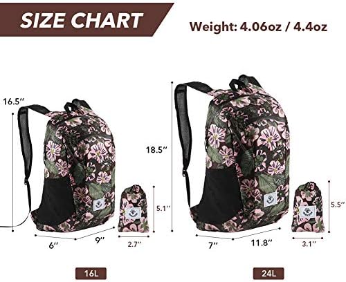 4Monster Hiking Daypack,Water Resistant Lightweight Packable Backpack for Travel Camping Outdoor