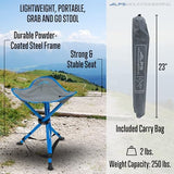 ALPS Mountaineering Tri-Leg Stool - Gray/Ocean, New