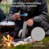 OUTXE Titanium Long Handle Spork and Spoon, 8.7-Inch Camping Set