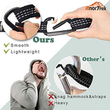 Camping Hammock with Mosquito Net, Double & Single Lightweight Portable Hammocks with Tree Straps, Parachute Hammock for Camping, Backpacking