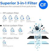 Waterdrop G3 Replacement Filter 1-Year Combo, Pack of 2 WD-G3-CF Filters and 1 WD-G3-CB Filter, Replacement for WD-G3-W, WD-G3P600 and WD-G3P800-W Reverse Osmosis System
