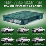 AirBedz by Pittman Outdoors - Lite Full Size Short Truck Bed Air Mattress, Green - 6-6.5' Long, with Portable DC Air Pump